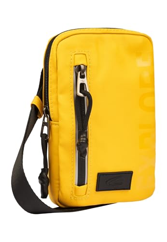 camel active Herren Handytasche mit reflektierenden Details Gelb, Menswear-M von camel active