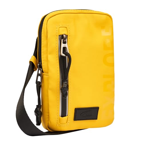 camel active Herren Handytasche mit reflektierenden Details Gelb, Menswear-M von camel active