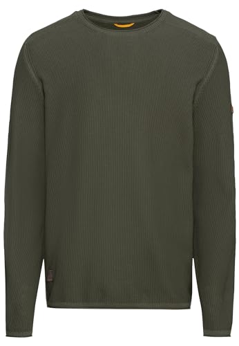 camel active Herren Feinstrickpullover aus Organic Cotton Dunkelgrün menswear-5XL von camel active