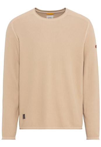 camel active Herren Feinstrickpullover aus Organic Cotton Sand, Menswear-S von camel active