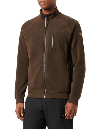 camel active Herren Fleecejacke aus recyceltem Polyester Braun, Menswear-M von camel active