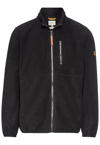 camel active Herren Fleecejacke aus recyceltem Polyester Schwarz, Menswear-M von camel active