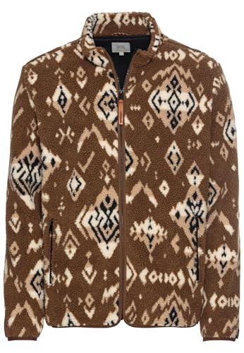 camel active Herren Fleecejacke mit Stehkragen Braun, Menswear-XL von camel active