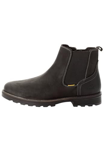 camel active Herren Flow Chelsea Boot aus echtem Leder Schwarz, menswear-41 von camel active