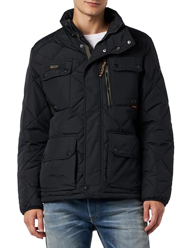 camel active Herren Funktionsjacke mit Rautensteppung Schwarz menswear-54 von camel active