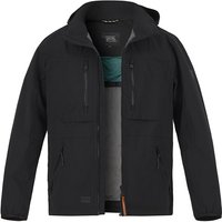 camel active Herren Funktionsjacke Schwarz Mikrofaser unifarben von camel active