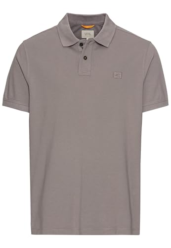 camel active Herren Halbarm Poloshirt aus Reiner Baumwolle Steingrau, menswear-3XL von camel active