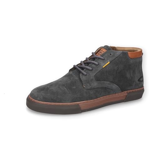 camel active Herren Hoher Sneaker aus Veloursleder Grau, menswear-40 von camel active