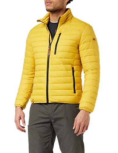 camel active Herren Jacke Leichte Steppjacke Ohne Kapuze, Gelb, 102 von camel active