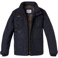 camel active Herren Jacke blau Baumwolle unifarben von camel active