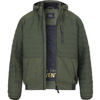 camel active Herren Jacke grün Mikrofaser unifarben von camel active