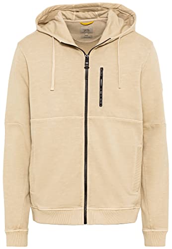 camel active Herren Kapuzen-Sweatjacke aus Reiner Baumwolle Beige Menswear-XL von camel active