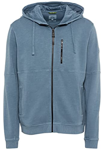 camel active Herren Kapuzen-Sweatjacke aus Reiner Baumwolle Blau Menswear-M von camel active
