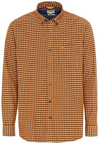 camel active Herren Karohemd aus Reiner Baumwolle Orange, Menswear-M camel active Herren Karohemd aus Reiner Baumwolle Orange, Menswear-M von camel active
