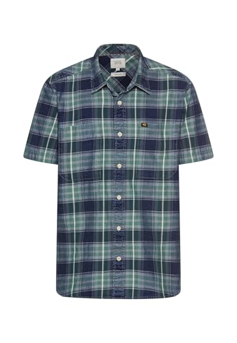 camel active Herren Kurzarm Hemd mit Kentkragen und Brusttaschen Tannengrün, Menswear-XL von camel active