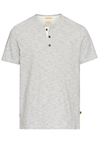 camel active Herren Kurzarm Henley aus Reiner Baumwolle Beige, Menswear-S von camel active