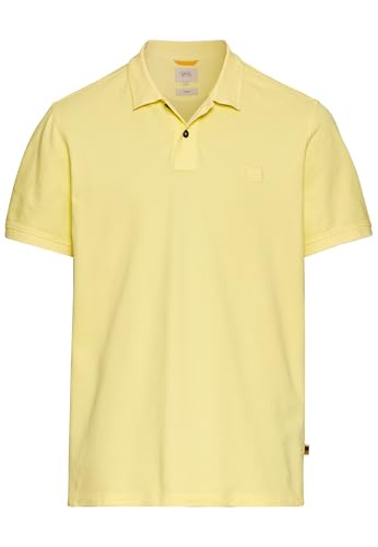 camel active Herren Kurzarm Poloshirt aus Baumwolle Gelb, Menswear-XXL von camel active