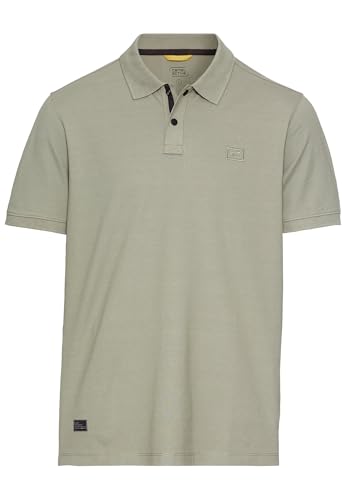 camel active Herren Kurzarm Poloshirt aus einem Baumwollmix Dunkelgrün, Menswear-XXL von camel active