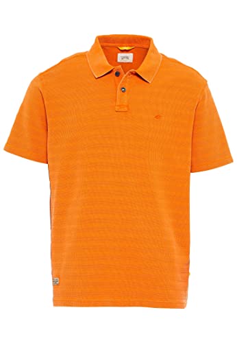 camel active Herren Kurzarm Poloshirt im tonalen Streifenmuster Orange, Menswear-M camel active Herren Kurzarm Poloshirt im tonalen Streifenmuster Orange, Menswear-M von camel active