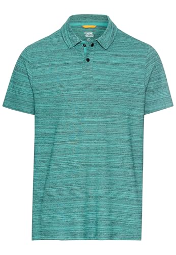 camel active Herren Kurzarm Poloshirt mit Cooling Effekt Grün, Menswear-XXL von camel active