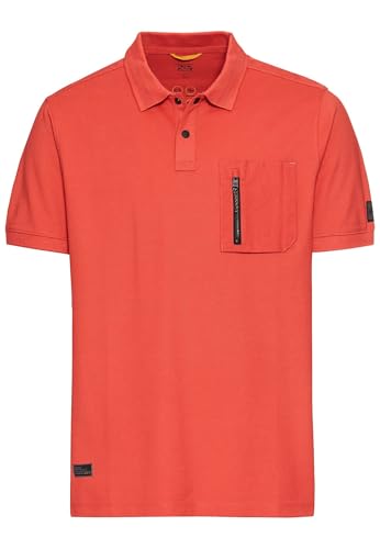 camel active Herren Kurzarm Poloshirt mit Cooling Effekt Rot, Menswear-XL von camel active