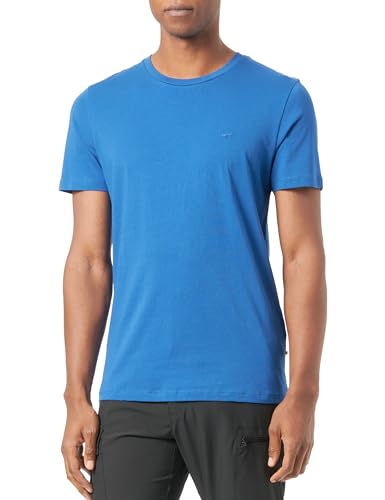 camel active Herren Kurzarm T-Shirt aus Organic Cotton Blau Menswear-M von camel active