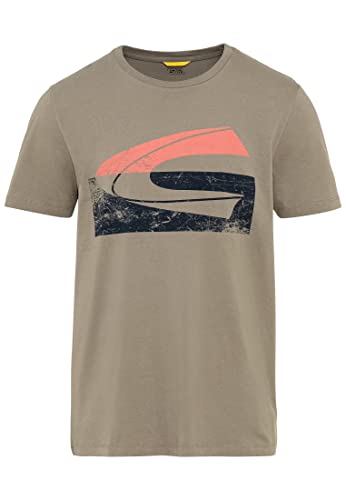 camel active Herren Kurzarm T-Shirt aus biologischer Baumwolle Khaki Menswear-M von camel active