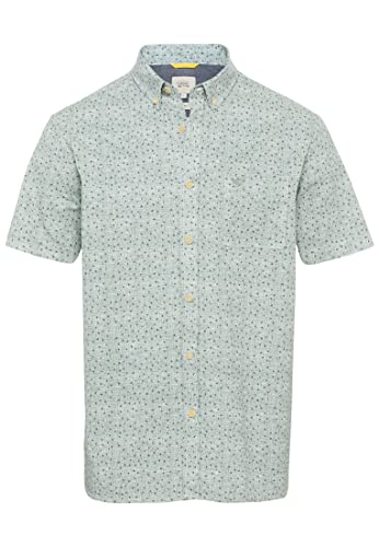 camel active Herren Kurzarmhemd aus Reiner Baumwolle Grün Menswear-XL von camel active