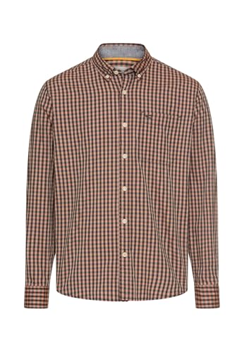 camel active Herren Langarm Hemd aus Reiner Baumwolle Zimt, Menswear-XL von camel active