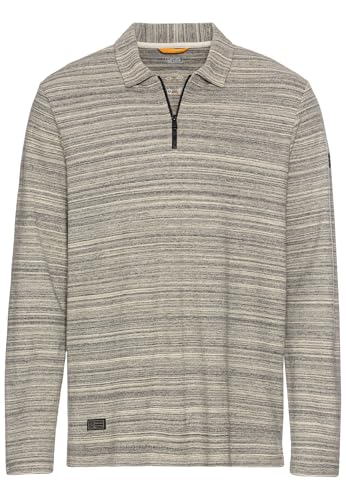camel active Herren Langarm Poloshirt mit Cooling Effekt Creme, Menswear-XXL von camel active