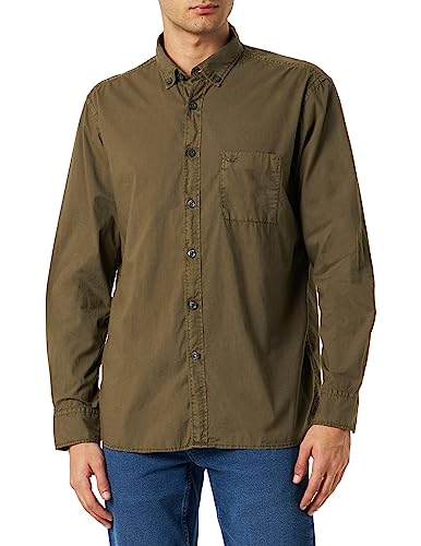 camel active Herren Langarmhemd aus Baumwolle Oliv, Menswear-M camel active Herren Langarmhemd aus Baumwolle Oliv, Menswear-M von camel active