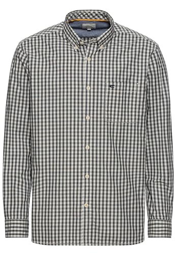 camel active Herren Langarmhemd mit Karomuster Dunkelblau, menswear-3XL von camel active