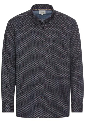 camel active Herren Langarmhemd mit Minimal-Print Dunkelblau-Rot, Menswear-XXL camel active Herren Langarmhemd mit Minimal-Print Dunkelblau-Rot, Menswear-XXL von camel active