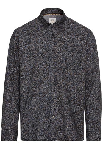 camel active Herren Langarmhemd mit Minimal-Print Schwarz Menswear-XXL camel active Herren Langarmhemd mit Minimal-Print Schwarz Menswear-XXL von camel active