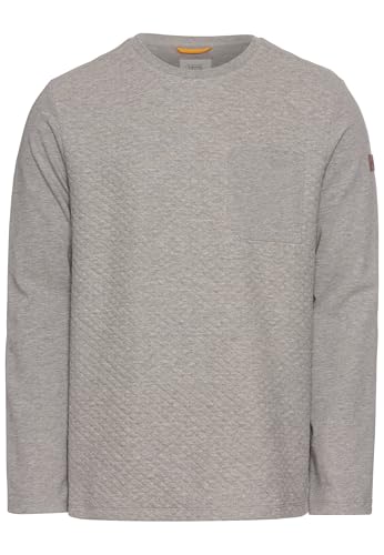 camel active Herren Langarmshirt mit Brusttasche Grau, Menswear-XXL von camel active