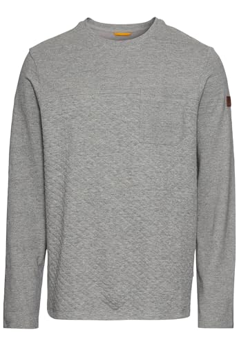 camel active Herren Langarmshirt mit Steppmuster Grau, Menswear-S von camel active
