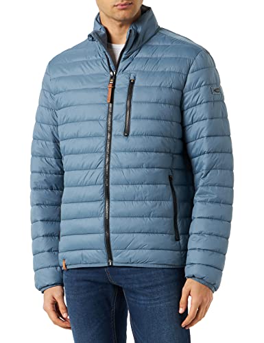 camel active Herren Leichte Steppjacke ohne Kapuze Blouson, Mittelblau, 106 von camel active