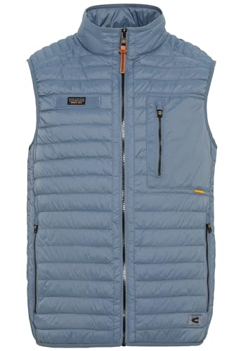 camel active Herren Leichte Steppweste aus recyceltem Polyamid Blau, menswear-48 von camel active