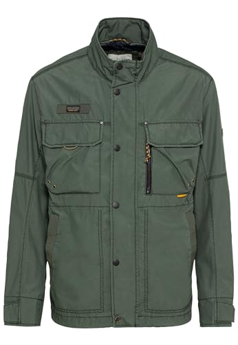 camel active Herren Leichter Blouson mit Stehkragen Dunkelgrün, menswear-48 von camel active