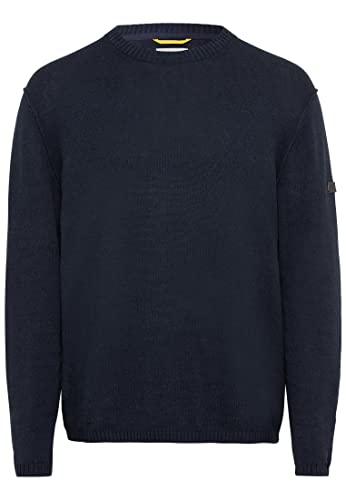 camel active Herren Leichter Strickpullover aus einen Leinenmischung Dunkelblau, Menswear-XXL von camel active