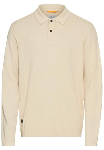 camel active Herren Leichtes Langarm Polo aus Reiner Baumwolle Hafer, menswear-3XL von camel active