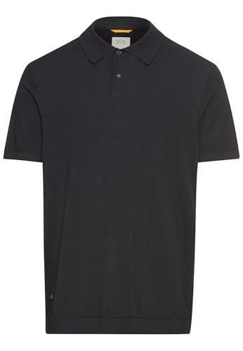 camel active Herren Leichtes Strick-Polo aus Reiner Baumwolle Navyblau, Menswear-XXL von camel active
