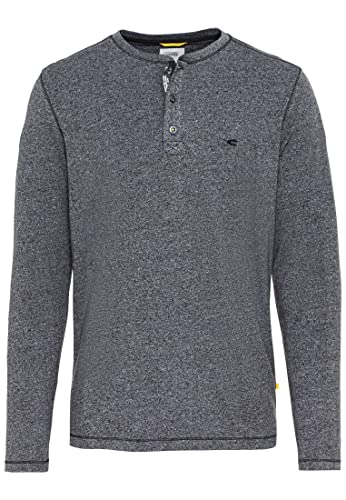 camel active Herren Longsleeve Langarmshirt Henleyshirt Regular Fit aus nachhaltiger Baumwolle Dunkelgrau, menswear-5XL camel active Herren Longsleeve Langarmshirt Henleyshirt Regular Fit aus nachhaltiger Baumwolle Dunkelgrau, menswear-5XL von camel active
