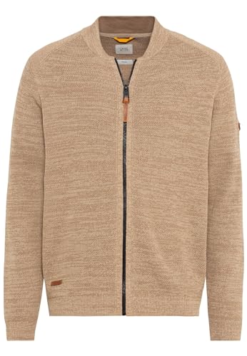 camel active Herren Mouliné Strickjacke aus zertifiziertem Organic Cotton Sand, Menswear-XXL von camel active