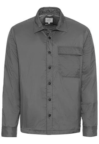 camel active Herren Overshirt mit Druckknöpfe Grau, Menswear-XL von camel active