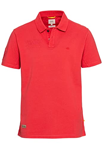 camel active Herren Piqué Poloshirt aus Reiner Baumwolle Rot Menswear-L von camel active