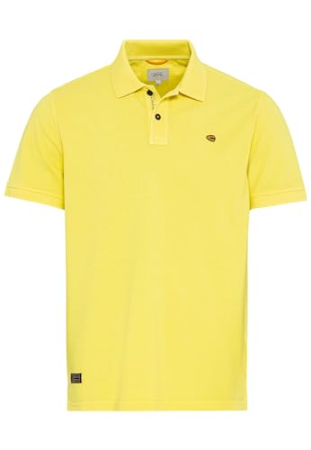 camel active Herren Piqué Poloshirt aus zertifiziertem Organic Cotton Gelb menswear-3XL von camel active