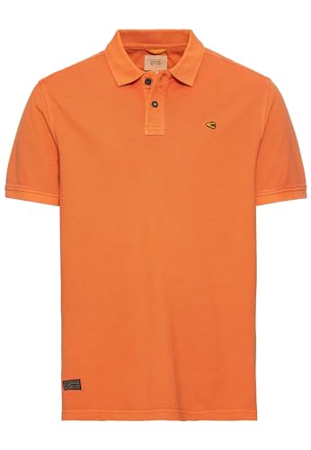 camel active Herren Piqué Poloshirt aus zertifiziertem Organic Cotton Orange menswear-6XL von camel active