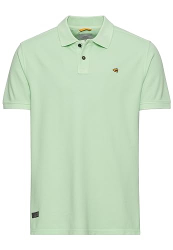 camel active Herren Pique Kurzarm Poloshirt in Regular Fit aus Reiner Baumwolle Pistazie menswear-3XL von camel active