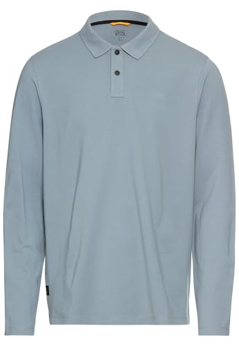 camel active Herren Polo Shirt mit Cooling Performance Steinblau, Menswear-M von camel active